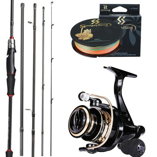 Spinning Fishing Reel and Rod