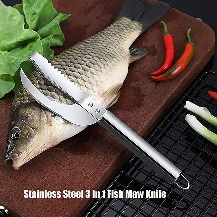 3 In 1 Fish Scale Knife