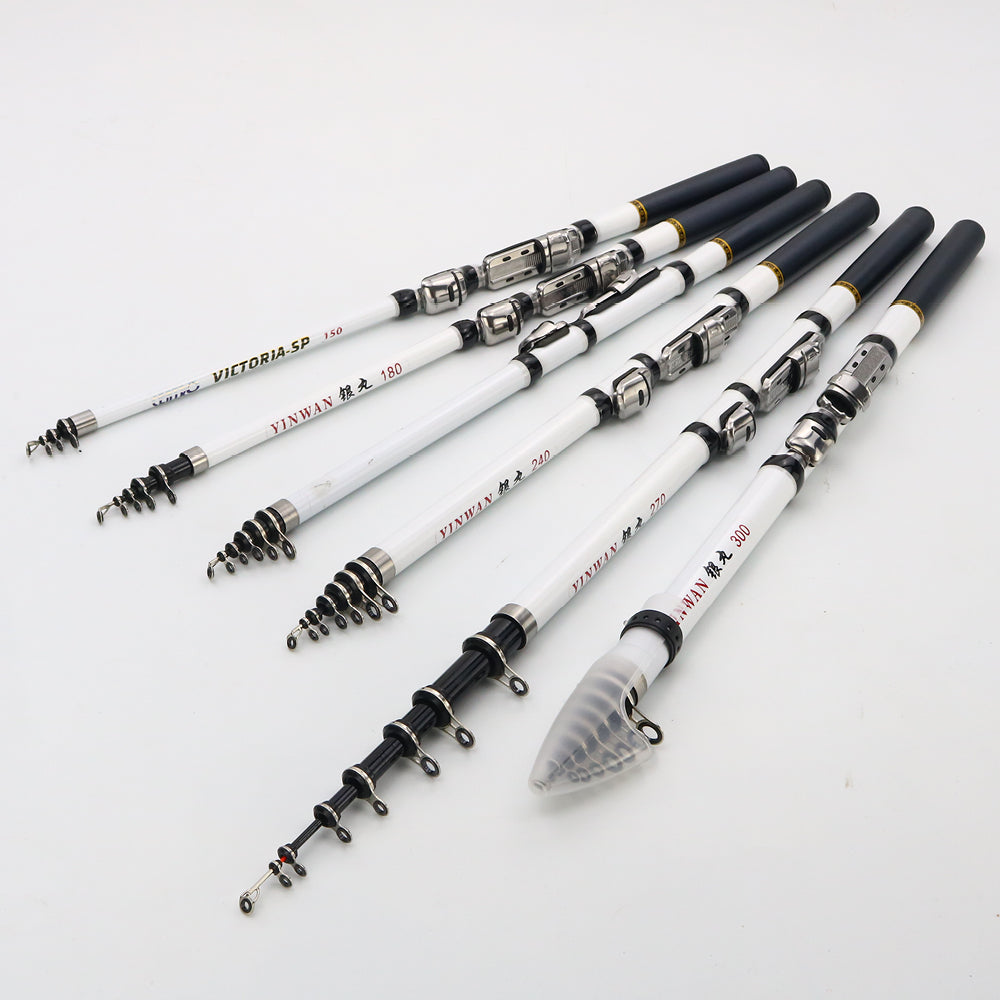 Telescopic Rock Fishing Rod Spinning fly Carp