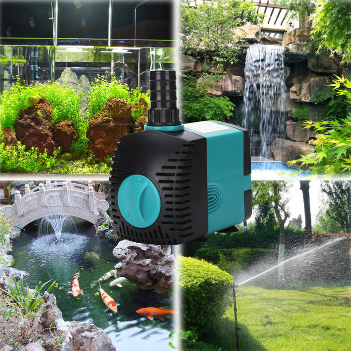 Submersible Water Fountain Pump Filter Fish Pond