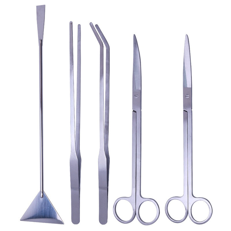 1/2/3/4/5pcs Aquarium Tank Tool Kit Aquascaping Fish Tank Aquatic