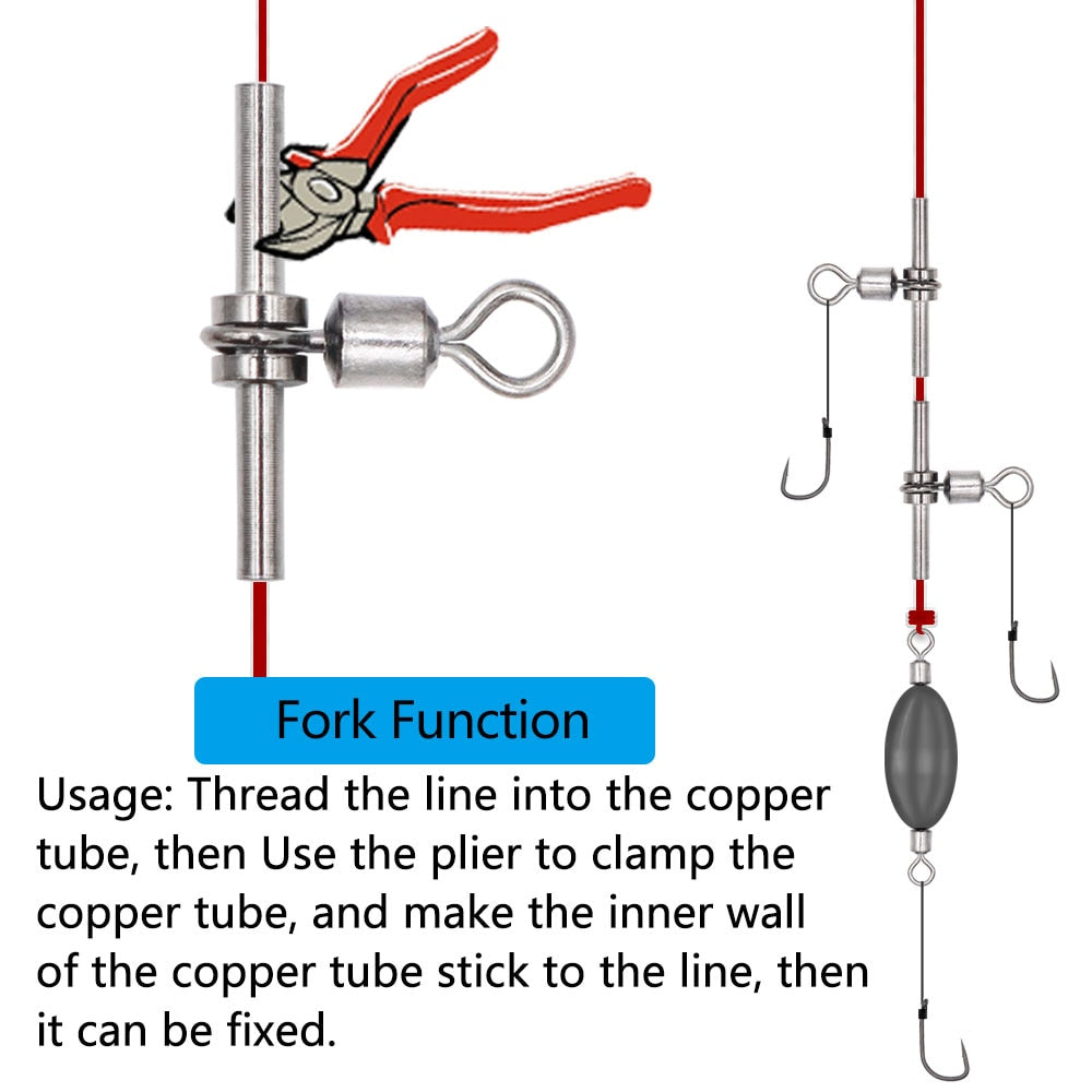 Fishing Swivel Rings and Hook Line