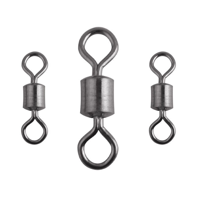 100pcs/lot Fishing Swivel Solid Connector