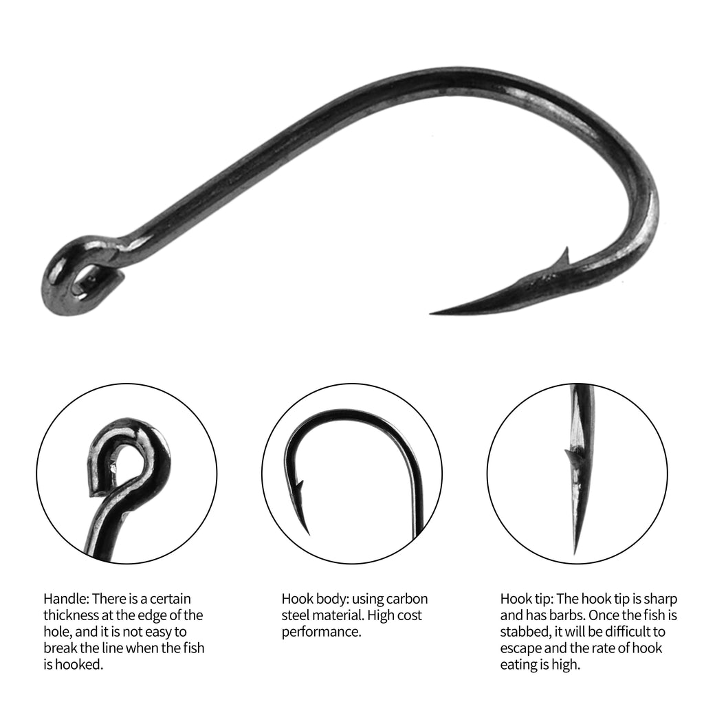 100Pcs Fishing Hooks Set