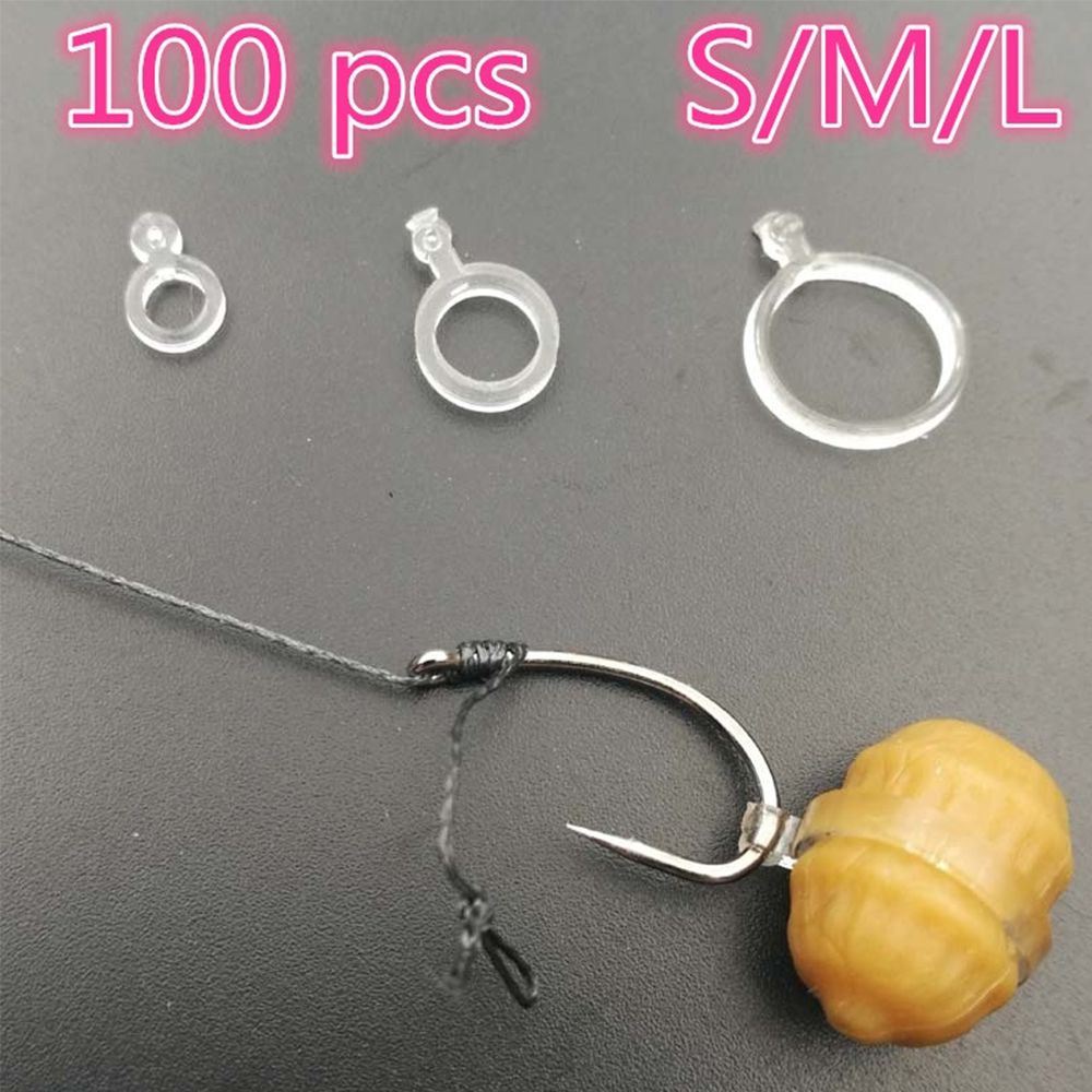 100pcs White Pe Pellet Lure Bait Bandage
