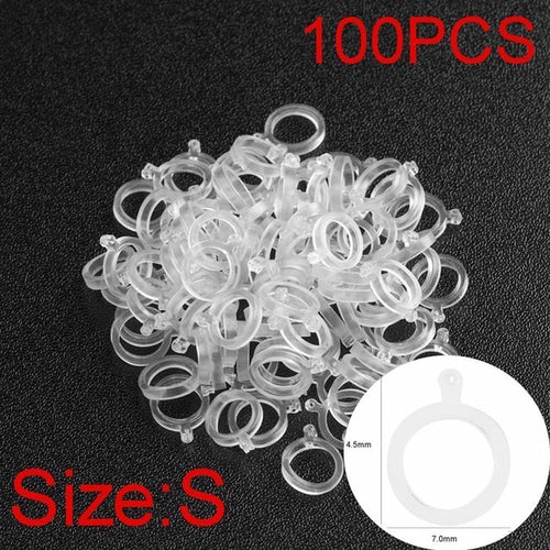 100pcs White Pe Pellet Lure Bait Bandage