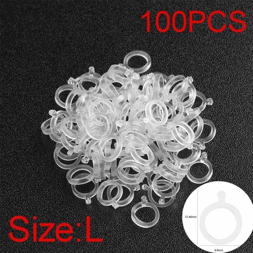 100pcs White Pe Pellet Lure Bait Bandage