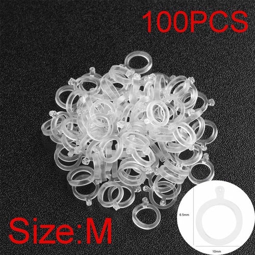 100pcs White Pe Pellet Lure Bait Bandage