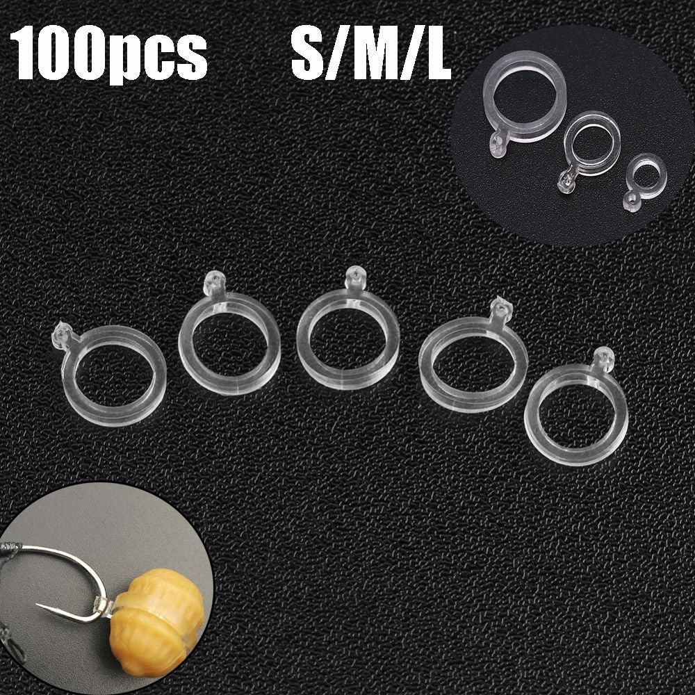 100pcs White Pe Pellet Lure Bait Bandage