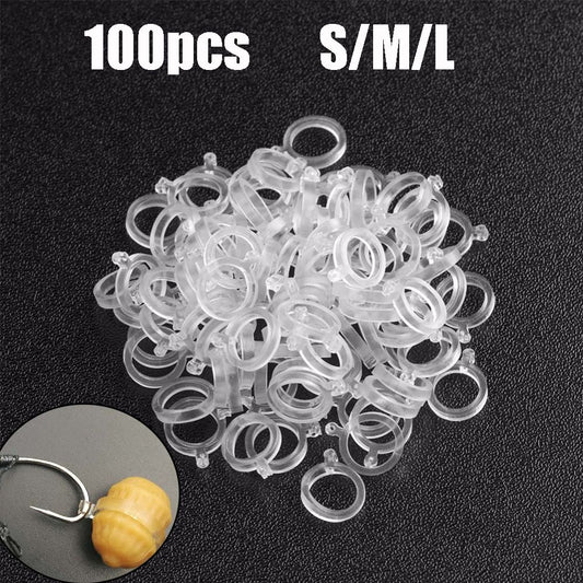 100pcs White Pe Pellet Lure Bait Bandage