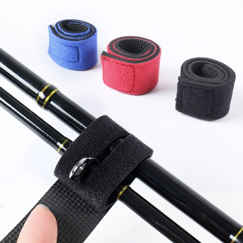 10pcs Fishing Rod Tie Holder Strap Belt