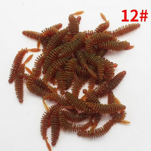 10pcs Soft Worm Bait