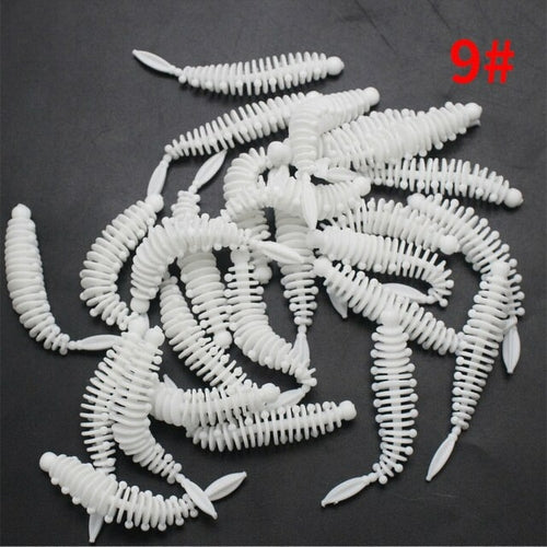 10pcs Soft Worm Bait