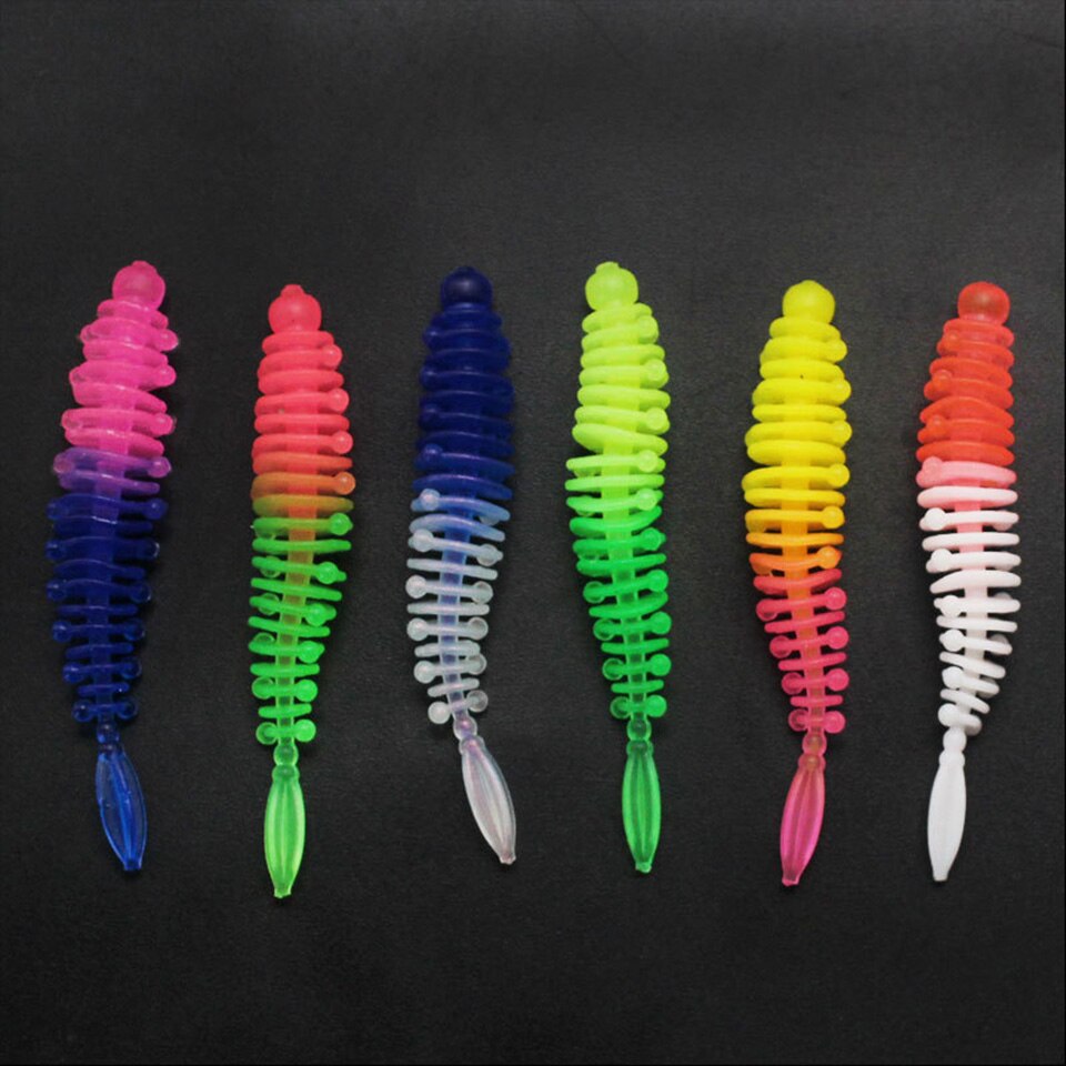 10pcs Soft Worm Bait