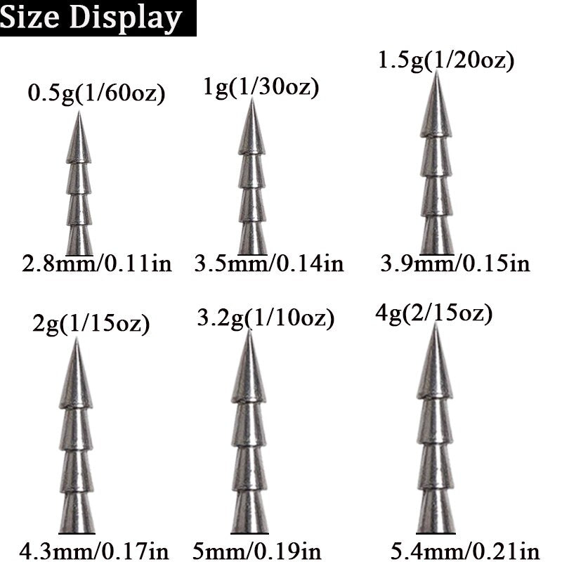 10pcs/lot Fishing Insert Weight