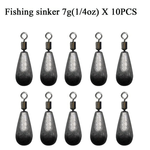 10pcs/lot Fishing Weight Sinker