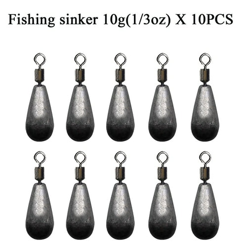 10pcs/lot Fishing Weight Sinker