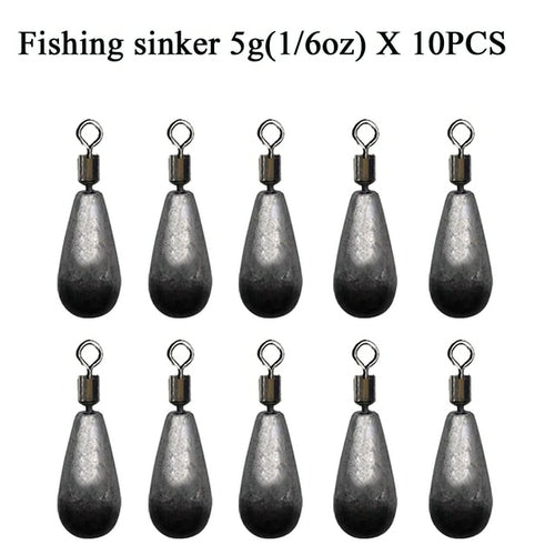 10pcs/lot Fishing Weight Sinker