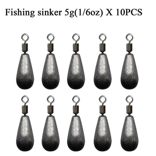 10pcs/lot Fishing Weight Sinker