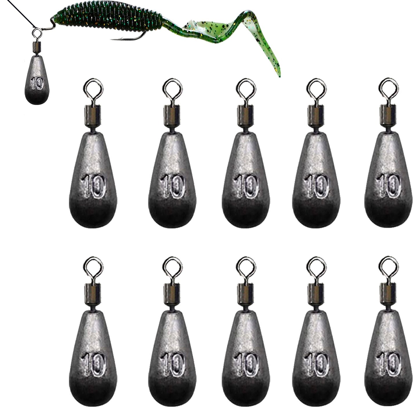 10pcs/lot Fishing Weight Sinker