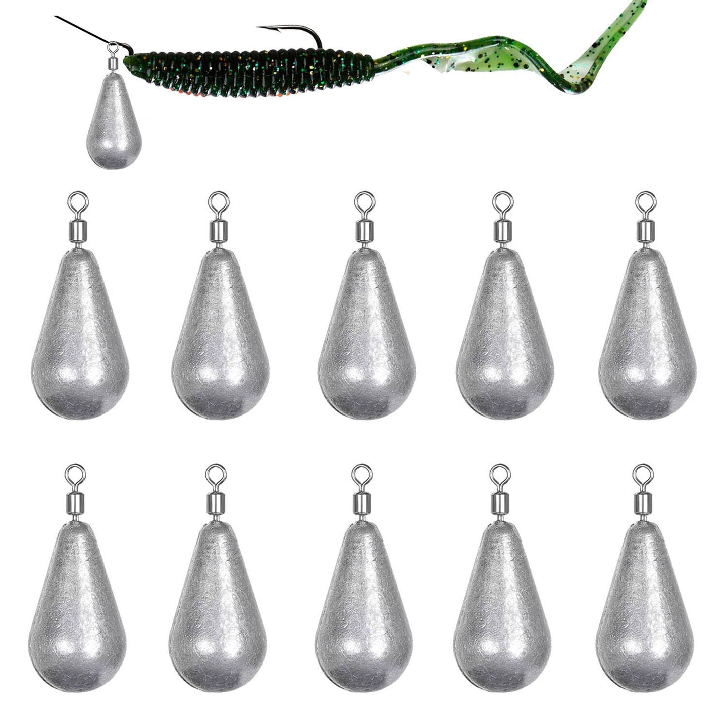 10pcs/lot Fishing Weight Sinkers