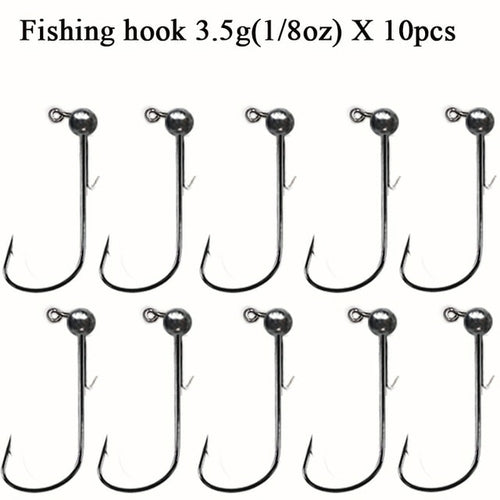 10pcs/lot Jig Head Fishing Hook