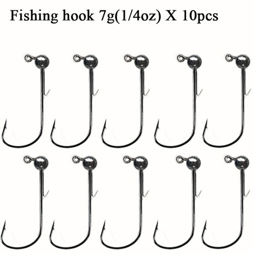 10pcs/lot Jig Head Fishing Hook