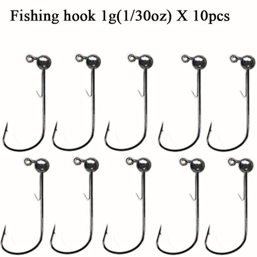 10pcs/lot Jig Head Fishing Hook