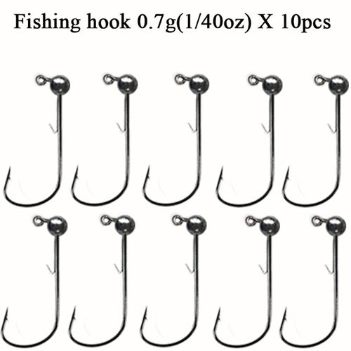 10pcs/lot Jig Head Fishing Hook