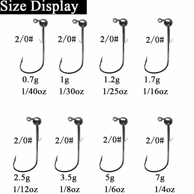 10pcs/lot Jig Head Fishing Hook