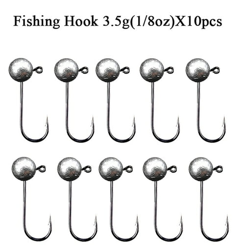 10pcs/lot Jig Head Fishing Hook