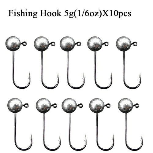 10pcs/lot Jig Head Fishing Hook