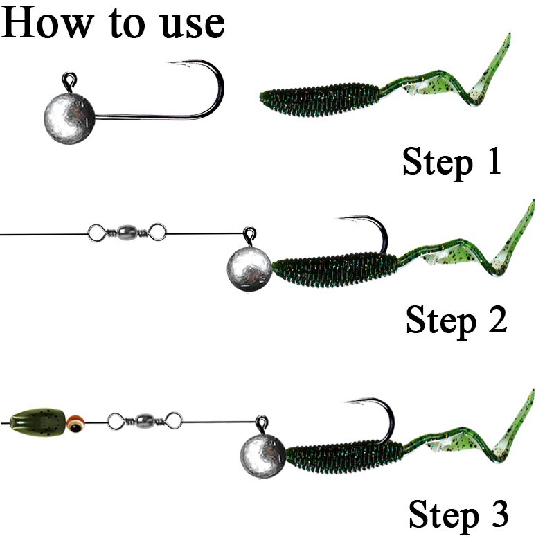 10pcs/lot Jig Head Fishing Hook