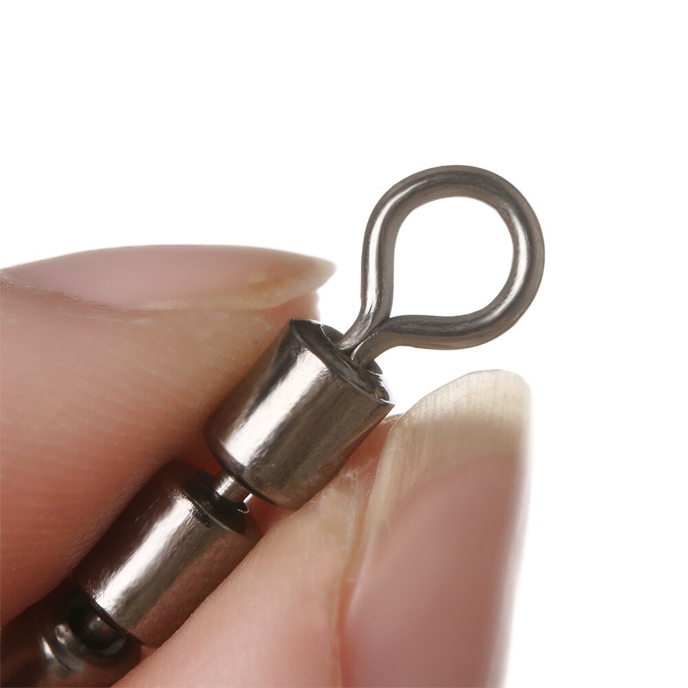 10pcs/set Portable Rolling Triple Fishing Swivels