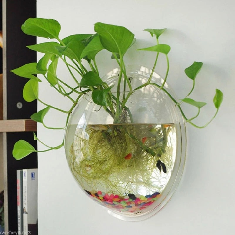 Hanging Flower Pot Glass Ball Vase