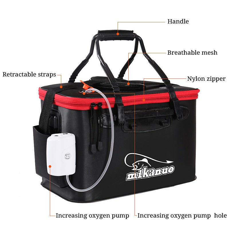 Folding Fishing Bag Eva Thicken Live Fish Box Tank