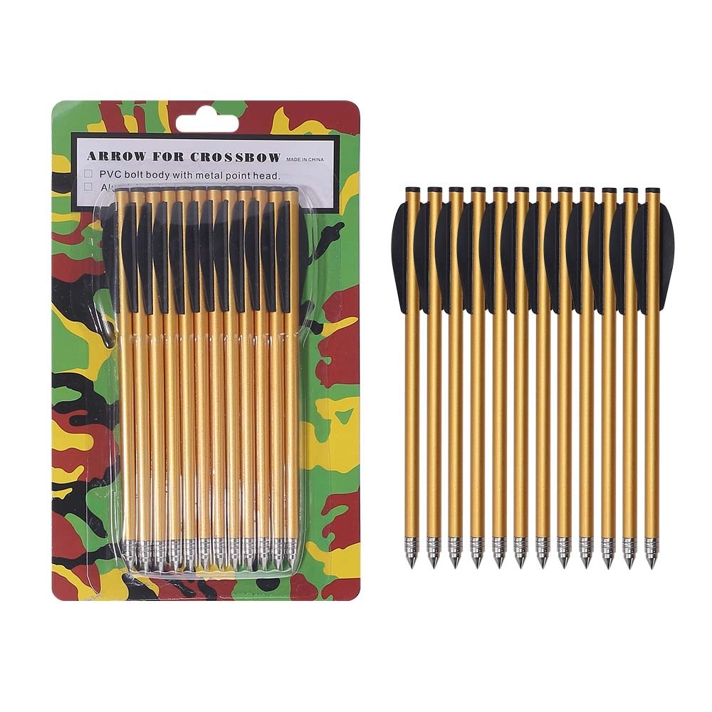 12pcs Aluminum Archery Arrow 6.3 Inch