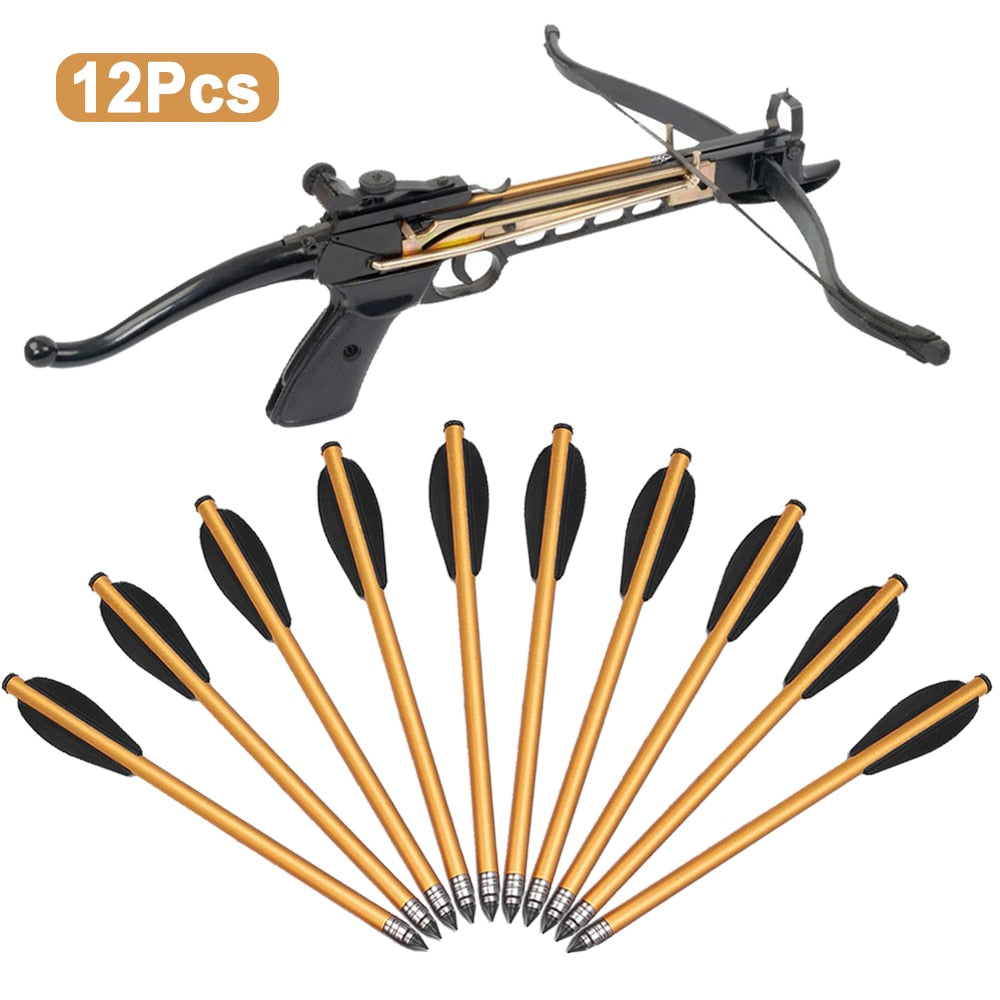 12pcs Aluminum Archery Arrow 6.3 Inch