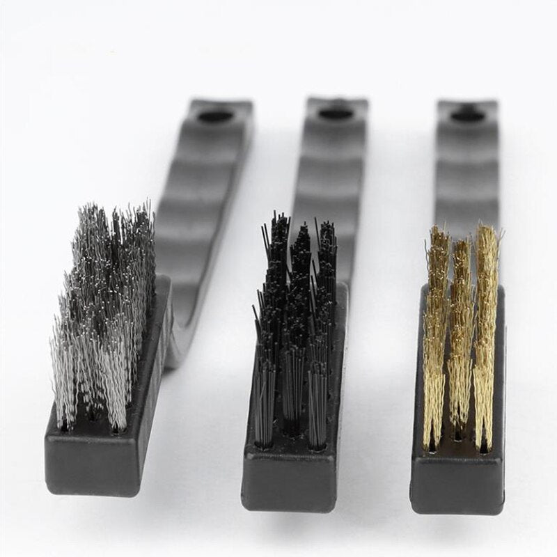 13cm Steel Wire Brush Aquarium Algae Cleaning Brush Nylon Brush