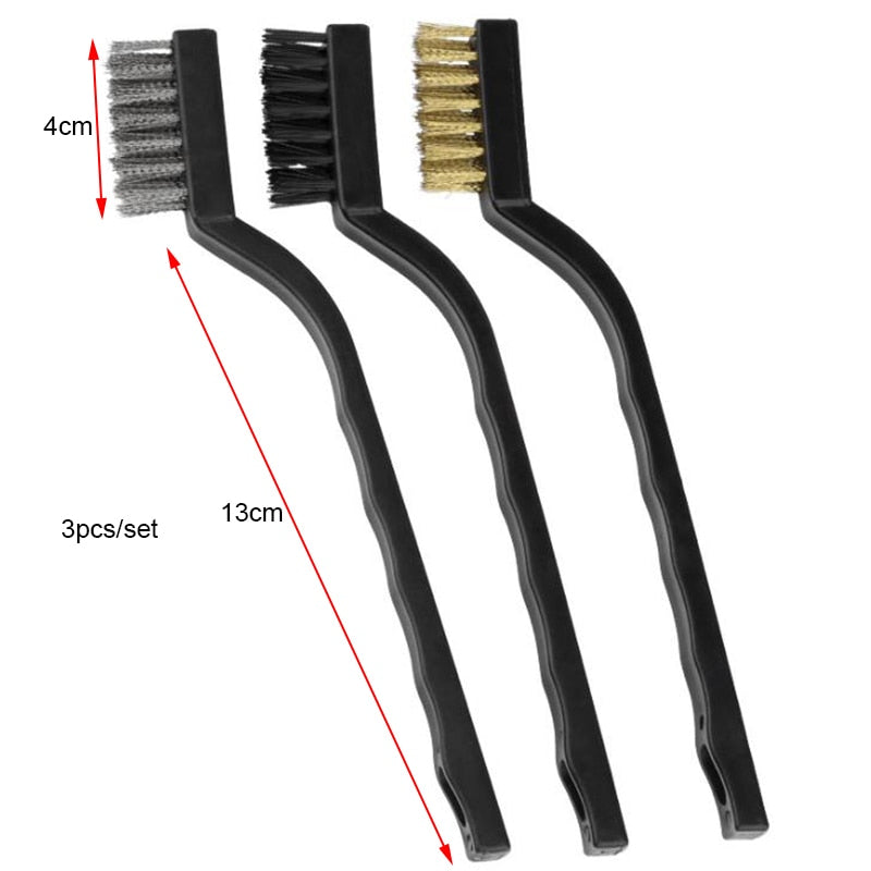 13cm Steel Wire Brush Aquarium Algae Cleaning Brush Nylon Brush