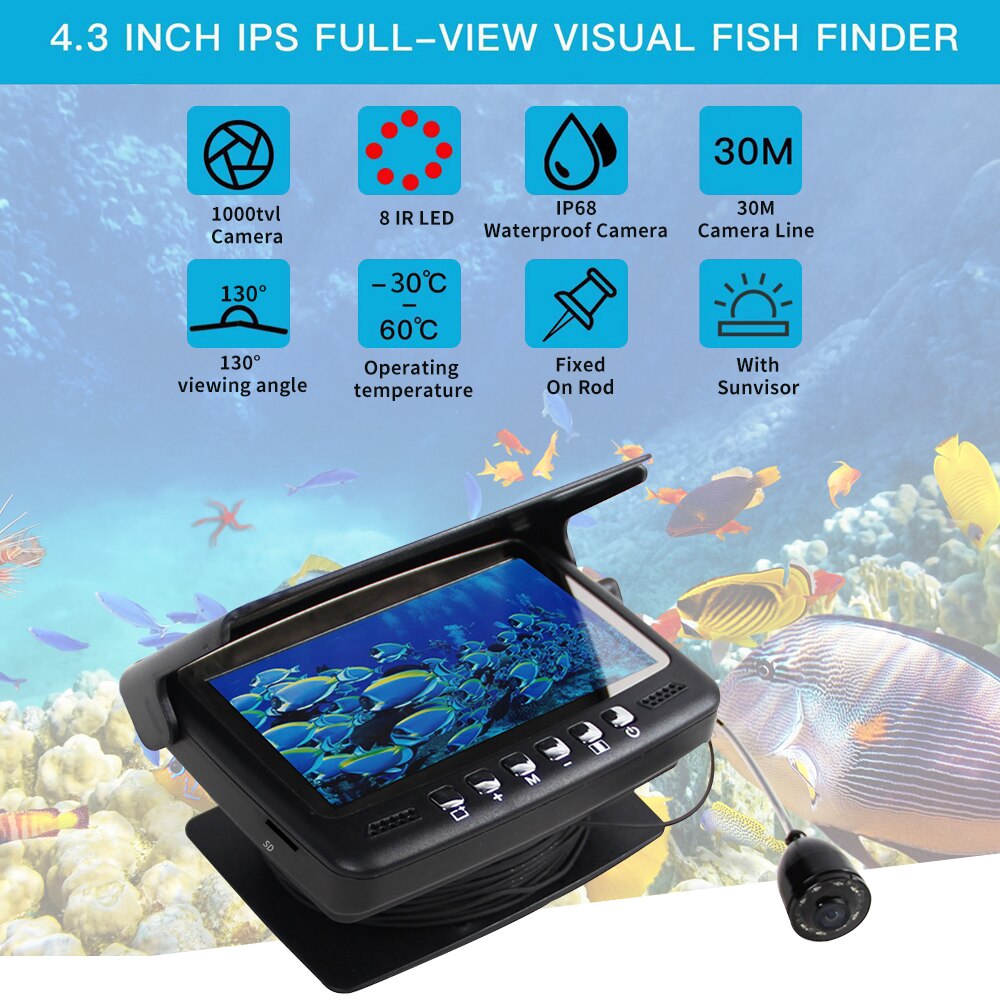 Fish Finder Video Available 4.3"