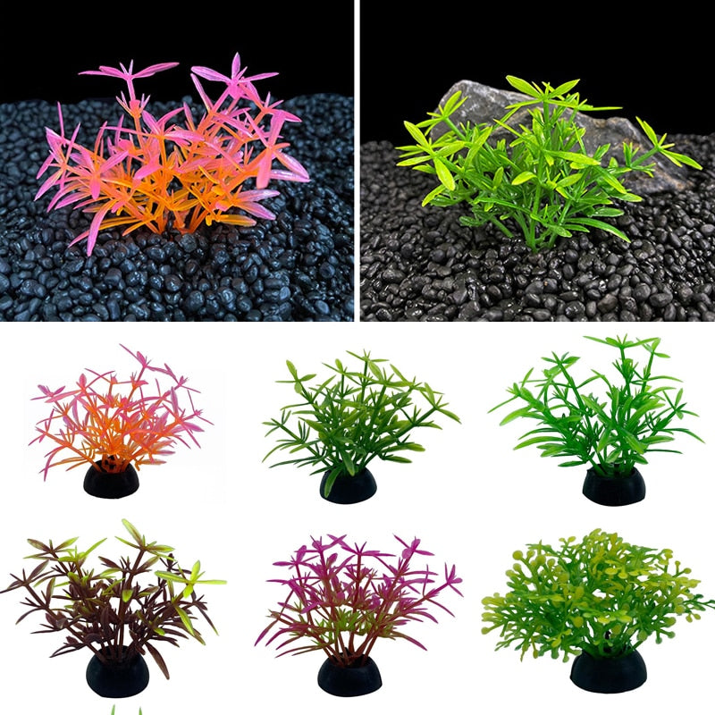1pc Artificial Aquarium Decor Plants Water Weeds Ornament Aquatic