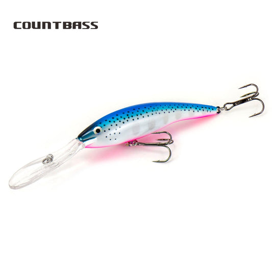 1pc Countbass 110mm 22g Deep Tail Wobbler Floating