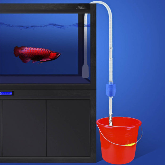1pcs Aquarium Fish Tank Cleaner Vacuum Pump Hourglass Filter Simple