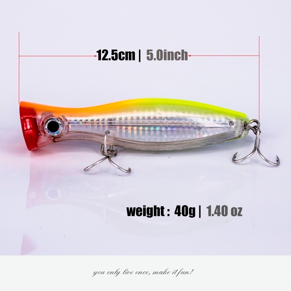 1pcs Big Popper 12cm 42g Wobbler Fishing Lure