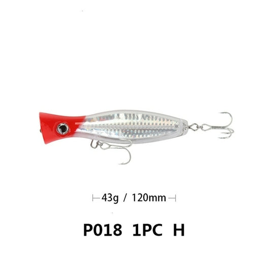 1pcs Big Popper 12cm 42g Wobbler Fishing Lure