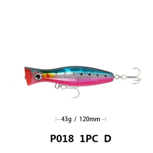 1pcs Big Popper 12cm 42g Wobbler Fishing Lure