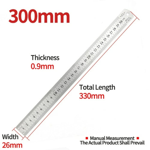 Double Side Scale Metal Ruler High Quality Stainless
