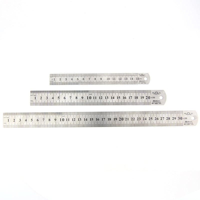 Double Side Scale Metal Ruler High Quality Stainless