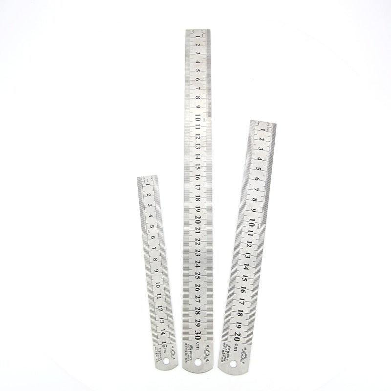 Double Side Scale Metal Ruler High Quality Stainless